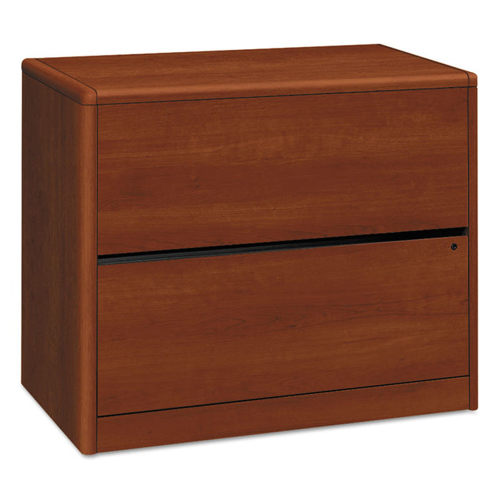 10700 Series Locking Lateral File, 2 Legal/Letter-Size File Drawers, Cognac, 36" x 20" x 29.5"