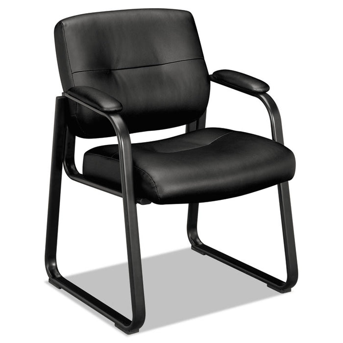 VL690 Series Guest Chair, 24.75" x 26" x 33.5", Black Seat/Black Back, Black Base