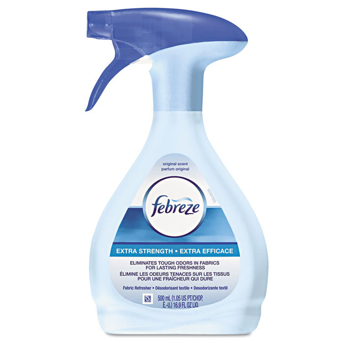 FABRIC Refresher/Odor Eliminator, Extra Strength, Original, 16.9 oz Spray Bottle
