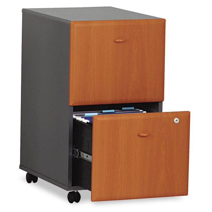 Mobile File/File Pedestal (Assembled) Series A, Natural Cherry