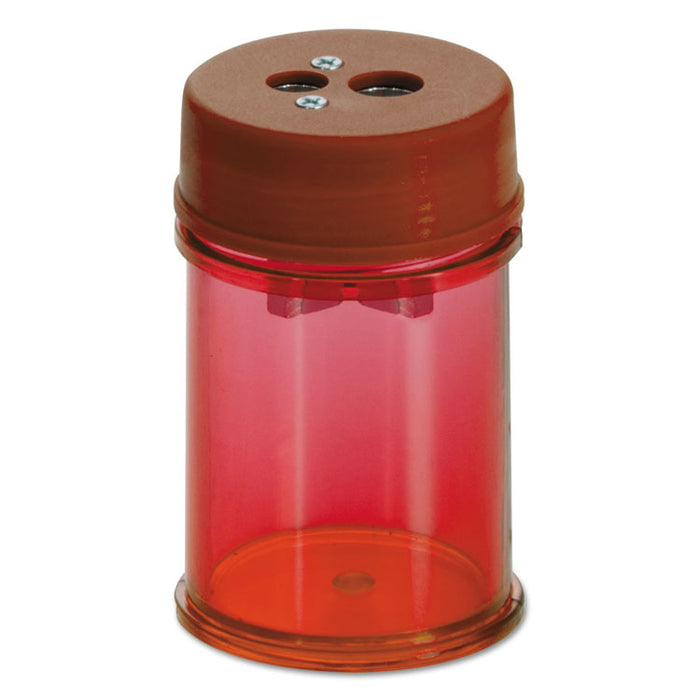 Pencil/Crayon Sharpener, 1.38" dia. x 2.13", Red, 8/Pack
