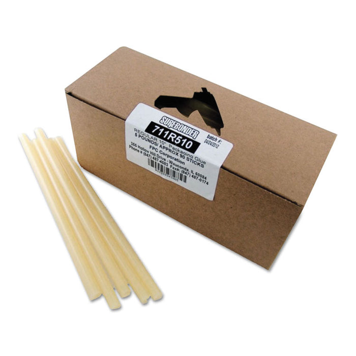 Packaging Glue Sticks, 0.43" x 10", Dries Amber, 90/Box