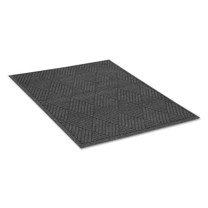 EcoGuard Diamond Floor Mat, Rectangular, 36 x 60 Charcoal