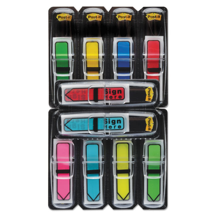 Arrow 0.5" Page Flags, Assorted Primary/Brights, 252/Pack