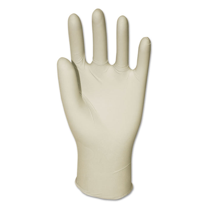 General-Purpose Latex Gloves, Natural, Large, Powder-Free, 4.4 mil, 1000/Carton