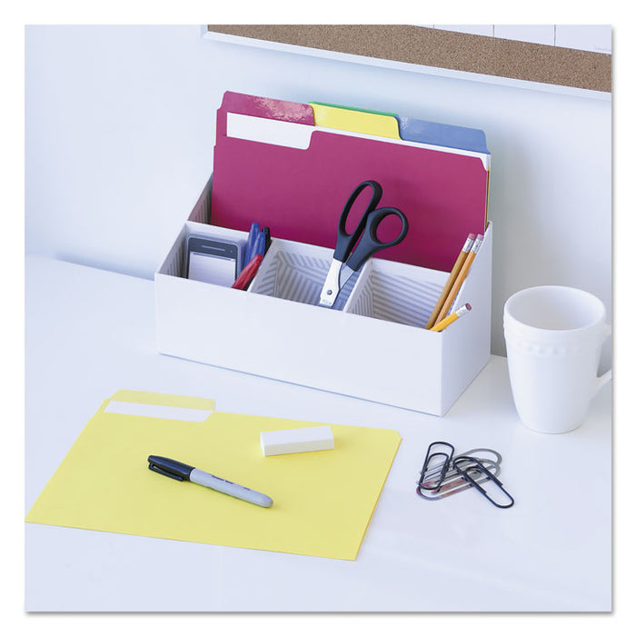 Erasable SuperTab File Folders, 1/3-Cut Tabs: Assorted, Letter Size, 0.75" Expansion, Assorted Colors, 24/Pack