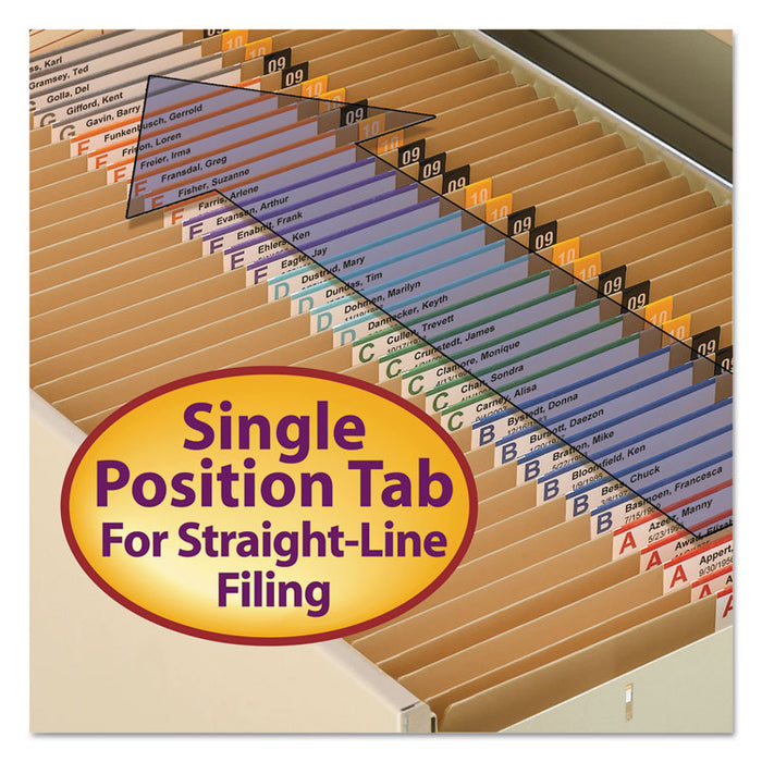 Heavyweight Kraft File Folder, Straight Tabs, Legal Size, 0.75" Expansion, 11-pt Kraft, Brown, 100/Box