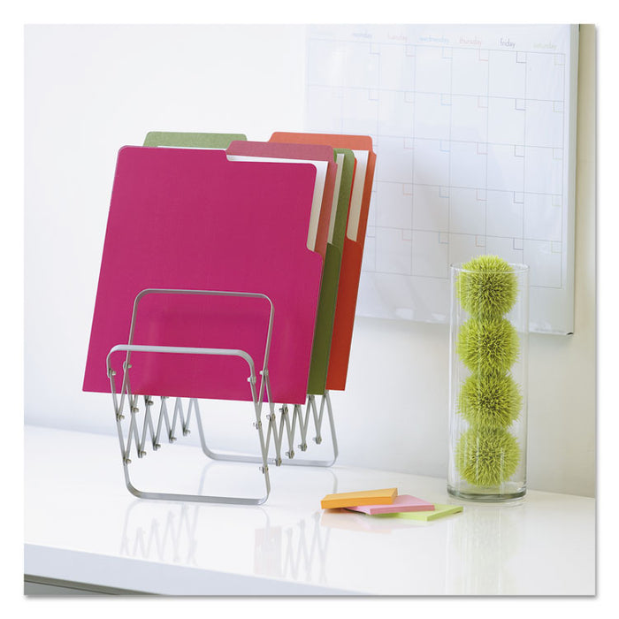 Organized Up Heavyweight Vertical File Folders, 1/2-Cut Tabs, Letter Size, Assorted, 6/Pack