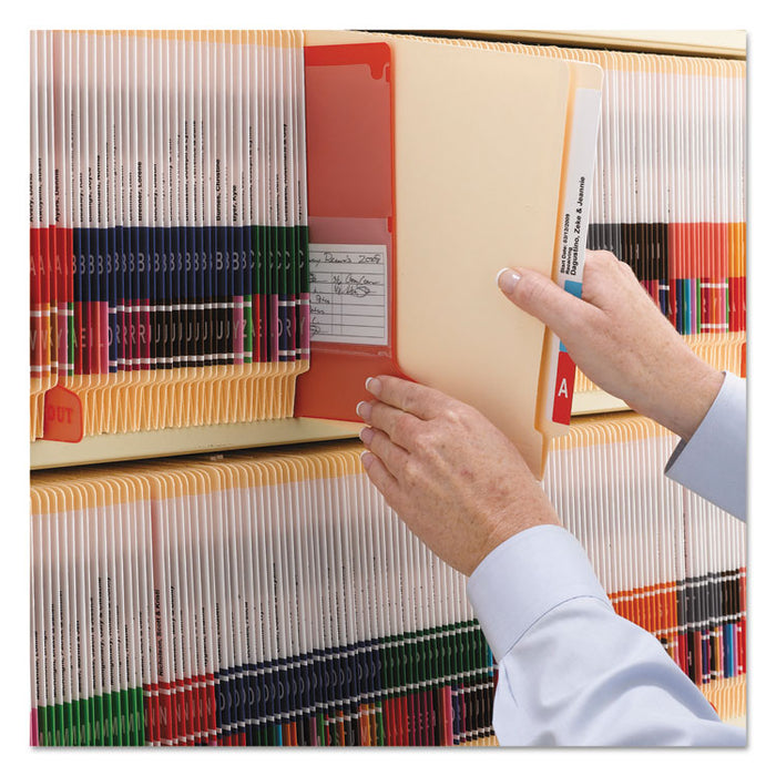 WaterShed/CutLess End Tab 2-Fastener Folders, Straight Tab, Letter Size, Manila, 50/Box