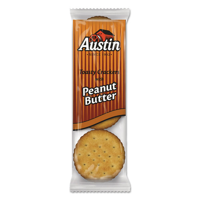 Toasty Crackers w/Peanut Butter, 6-Piece Snack Pack, 45 Packs/Box