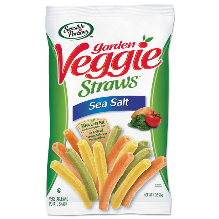 Veggie Straws, Sea Salt, 1 oz Bag, 8 Bags/Carton