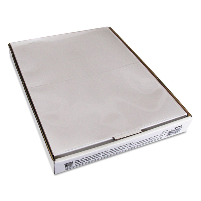 Self-Adhesive Shop Ticket Holders, Super Heavy, 50 Sheets, 9 x 12, 50/Box