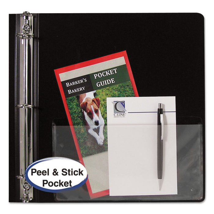 Peel & Stick Add-On Filing Pockets, 25", 11 x 8 1/2, 10/Pack