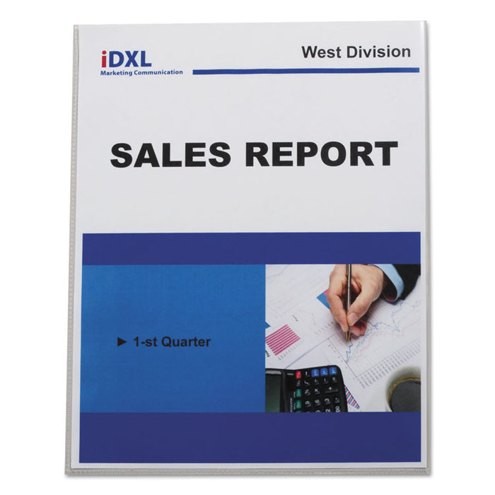 Top-Load No-Hole Sheet Protectors, Heavyweight, Clear, 2" Capacity, 25/BX