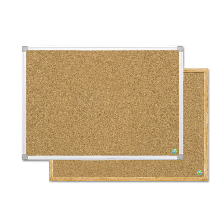 Earth Cork Board, 18x24, Aluminum Frame
