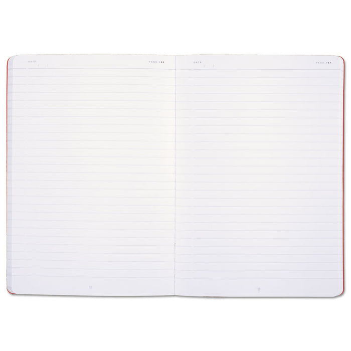 Flexible Cover Casebound Notebook, SCRIBZEE Compatible, 1 Subject, Wide/Legal Rule, Black Cover, 8.25 x 5.75, 71 Sheets