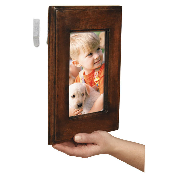 Picture Hanging Strips, Repositionable, Holds Up to 1 lb per Pair, 0.63 x 2.13, White, 4 Pairs/Pack