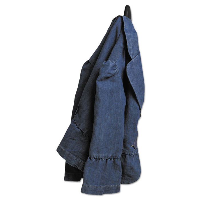 Designer Hooks, Plastic, Black, 3 lb Cap, 2 Hooks and 4 Strips/Pack