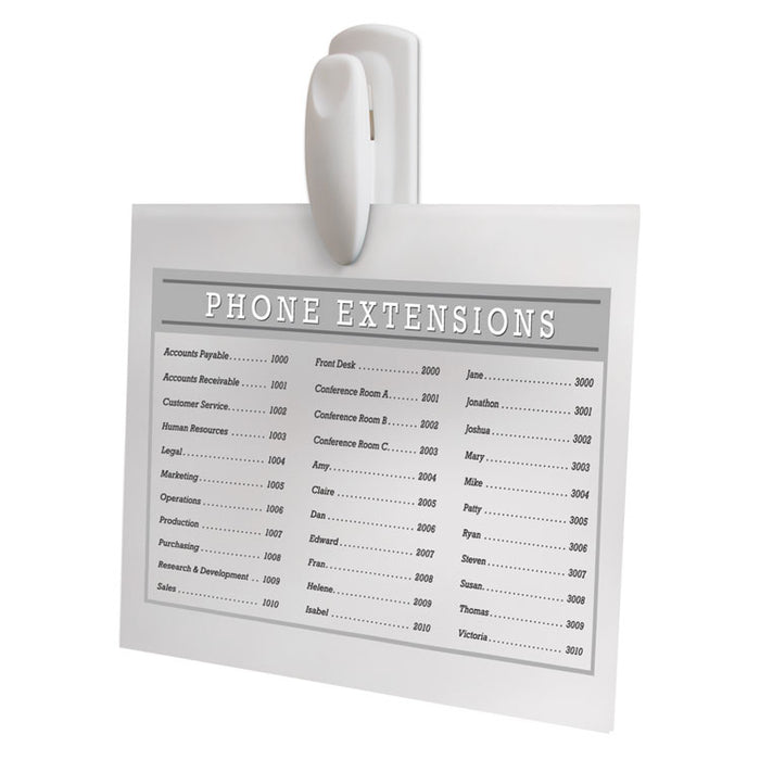 Spring Hook, 1 1/8w x 3/4d x 3h, White, 1 Hook/Pack