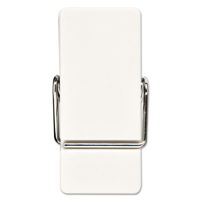 Spring Hook, 3/4w x 5/8d x 1 1/2h, White, 8 Hooks/Packs