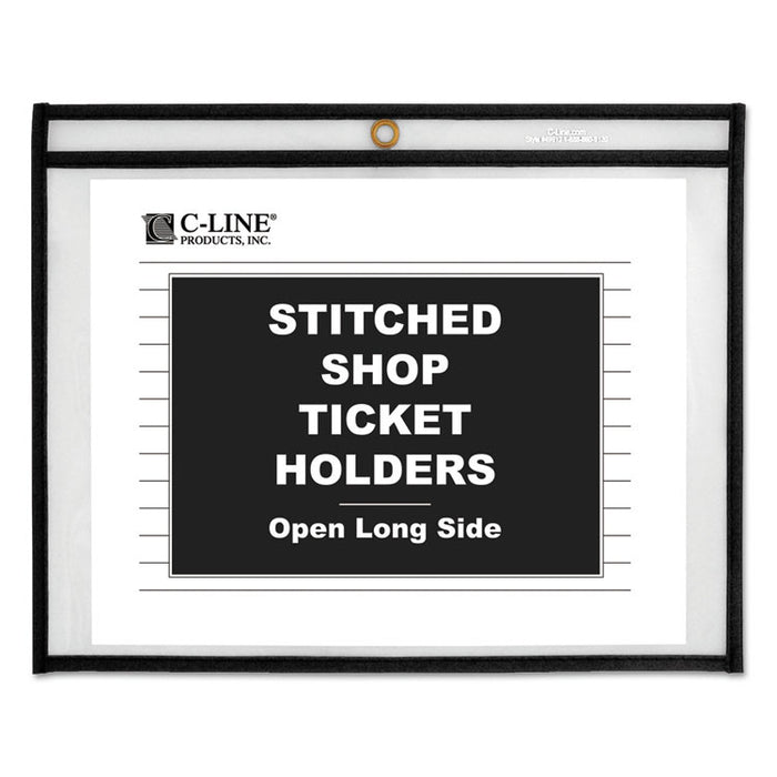 Shop Ticket Holders, Stitched, Sides Clear, 50 Sheets, 11 x 8 1/2, 25/Box