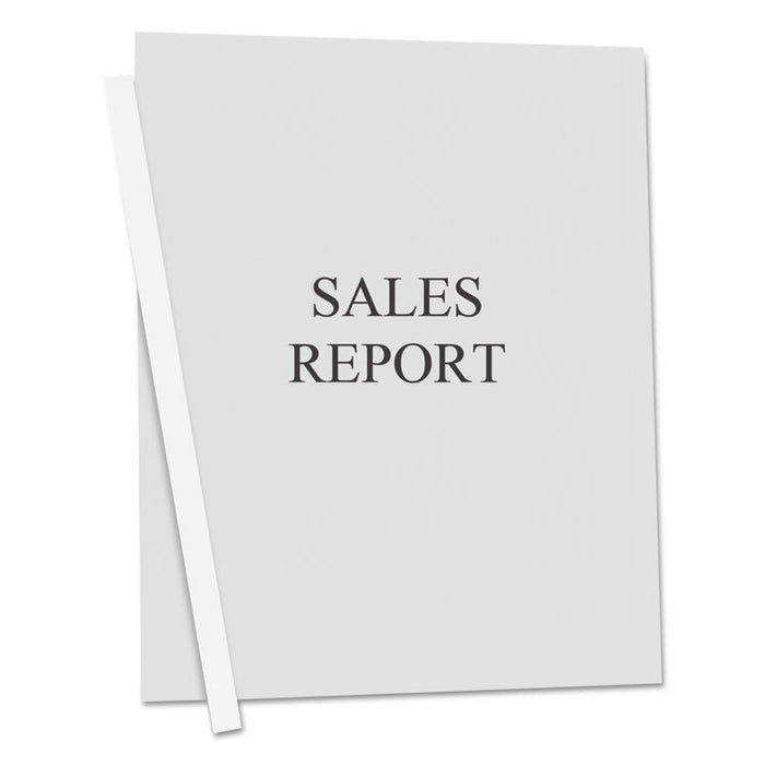 Vinyl Report Covers, 0.13" Capacity, 8.5 x 11, Clear/Clear, 50/Box
