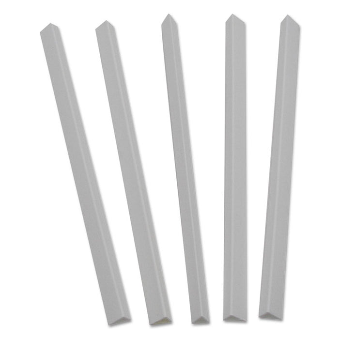 Slide 'N Grip Binding Bars, 60-Sheet Capacity, 11 x 0.5, White, 100/Box