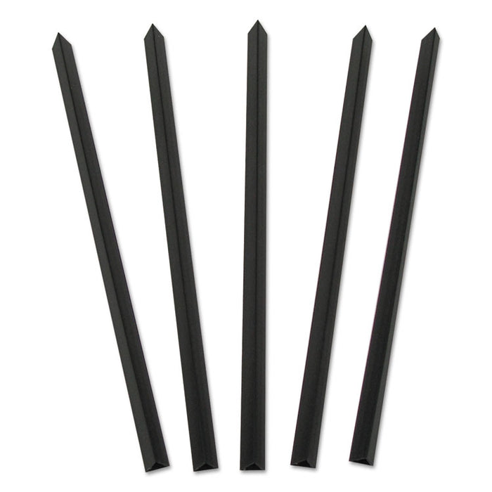 Slide 'N Grip Binding Bars, Black, 11 x 1/2, 100/Box