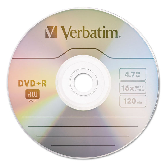 DVD+R Discs, 4.7GB, 16x, Spindle, 100/Pack