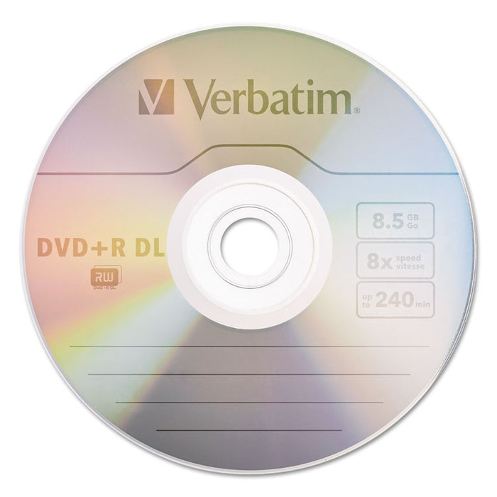 DVD+R Dual Layer Recordable Disc, 8.5 GB, 8x, Spindle, Silver, 30/Pack