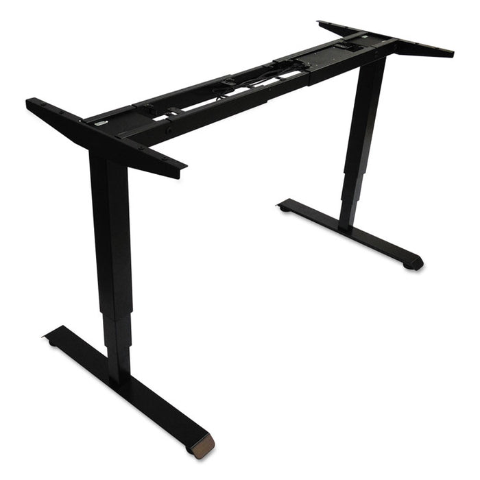 AdaptivErgo 3-Stage Electric Height-Adjustable Table Base with Memory Controls, 25" to 50.7", Black