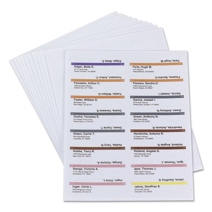 Viewables Hanging Folder Tabs and Labels, Label Pack Refill, 1/3-Cut, Assorted Colors, 3.5" Wide, 160/Pack