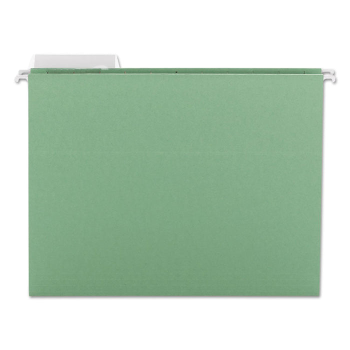 Color Hanging Folders with 1/3 Cut Tabs, Letter Size, 1/3-Cut Tabs, Green, 25/Box