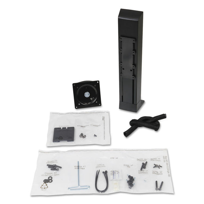 WorkFit-T and WorkFit-PD Conversion Kit, Single HD Monitor Kit, 25.25w x 5d x 17.38h, Black