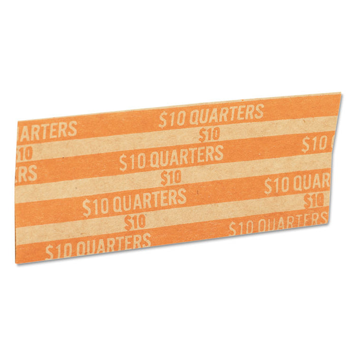 Flat Coin Wrappers, Quarters, $10, 1000 Wrappers/Box