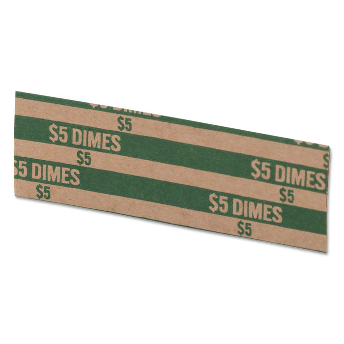 Flat Coin Wrappers, Dimes, $5, 1000 Wrappers/Box