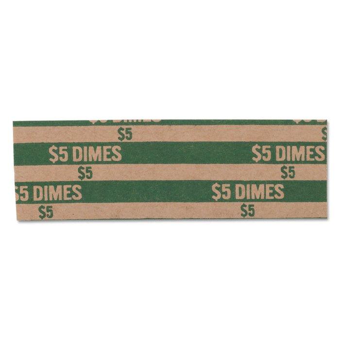 Flat Coin Wrappers, Dimes, $5, 1000 Wrappers/Box