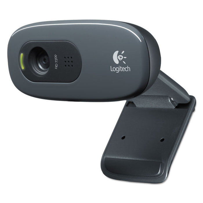 C270 HD Webcam, 1280 pixels x 720 pixels, 1 Mpixel, Black