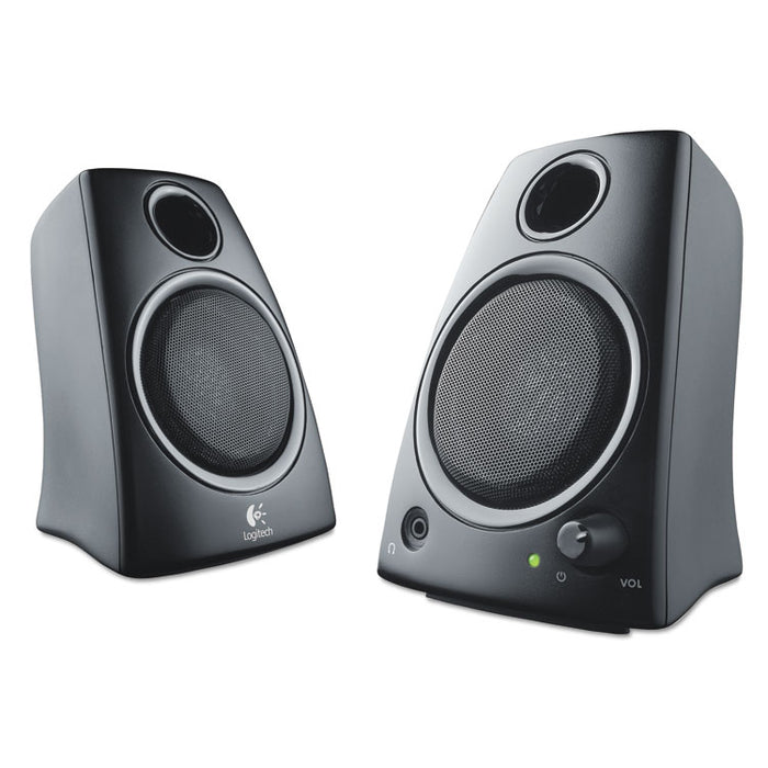 Z130 Compact 2.0 Stereo Speakers, 3.5mm Jack, Black