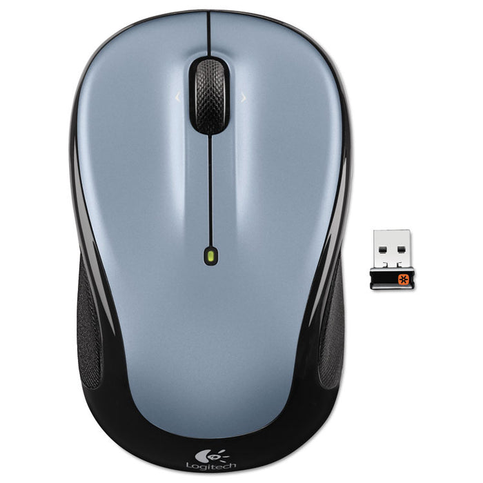 M325 Wireless Mouse, 2.4 GHz Frequency/30 ft Wireless Range, Left/Right Hand Use, Silver