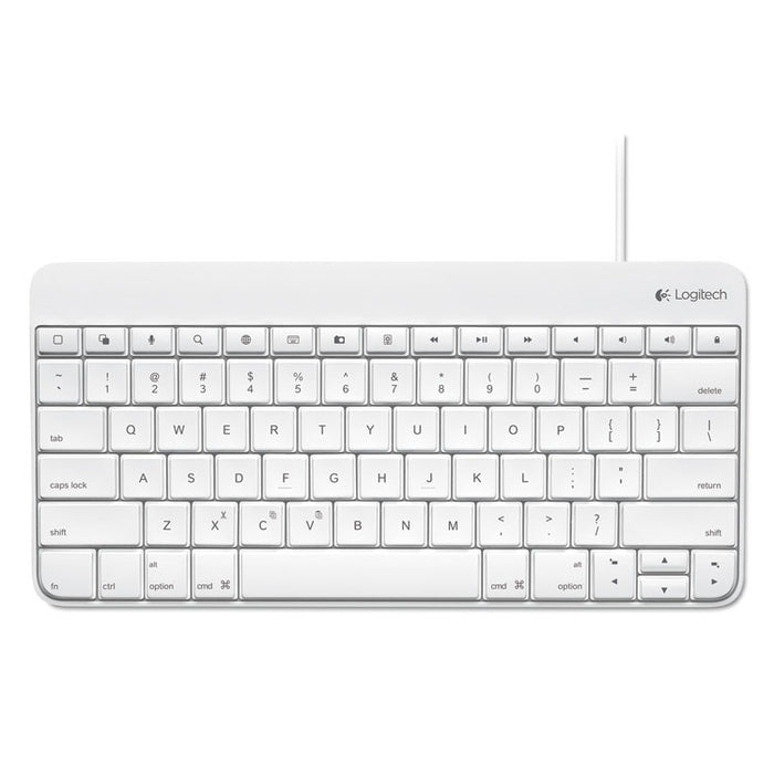 Wired Keyboard for iPad, Apple Lightning, White