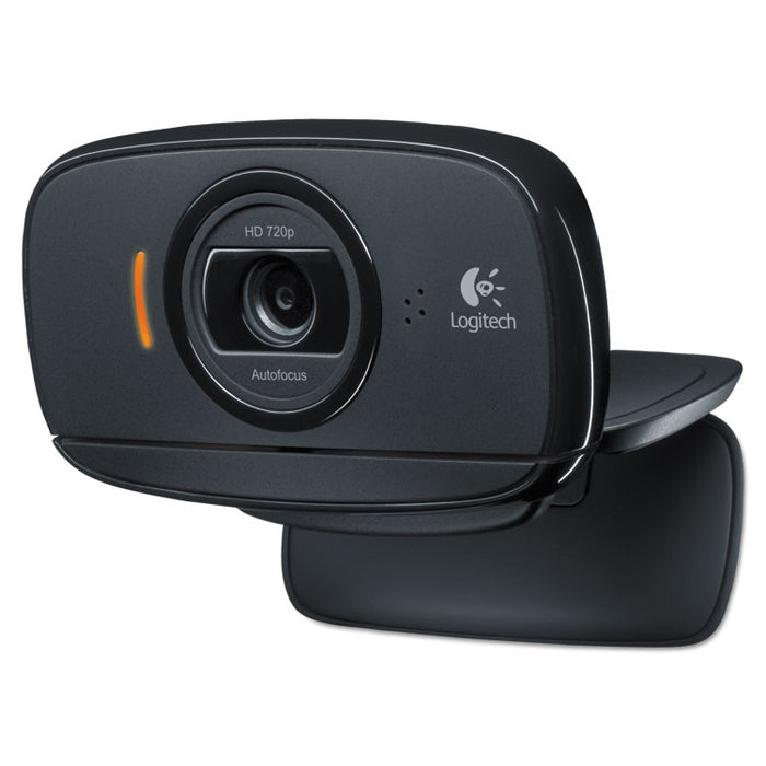 C525 Portable HD Webcam, 1280 pixels x 720 pixels, 1 Mpixel, Black