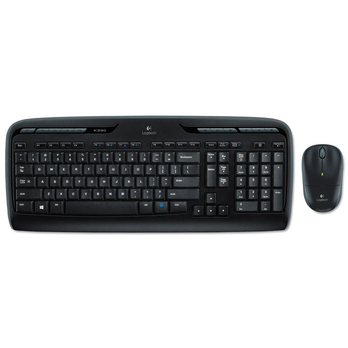 MK320 Wireless Keyboard + Mouse Combo, 2.4 GHz Frequency/30 ft Wireless Range, Black