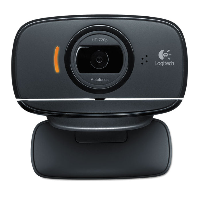 C525 Portable HD Webcam, 1280 pixels x 720 pixels, 1 Mpixel, Black