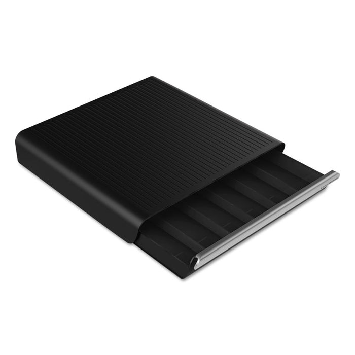 Coffee Pod Drawer, Fits 26 Pods, 14 3/4 x 13 1/4 x 2 3/4, Black