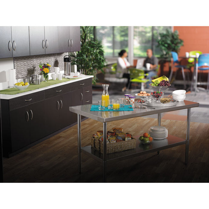 NSF Approved Stainless Steel Foodservice Prep Table, 48 x 30 x 35h, Silver