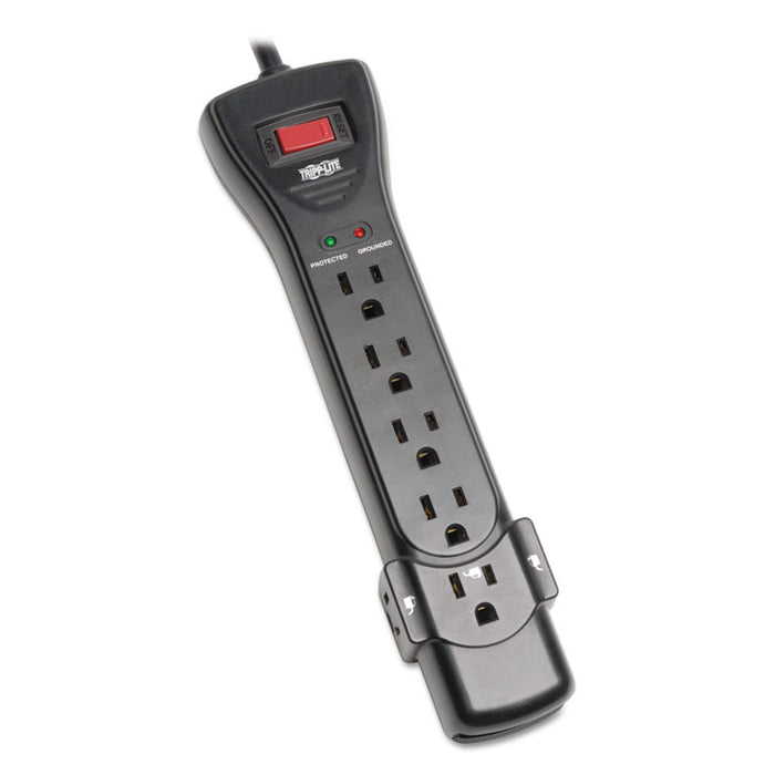 Protect It! Surge Protector, 7 Outlets, 7 ft Cord, 2160 Joules, Black
