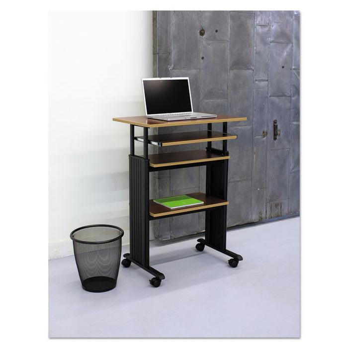 Onyx Round Mesh Wastebasket, Steel Mesh, 5 gal, Black