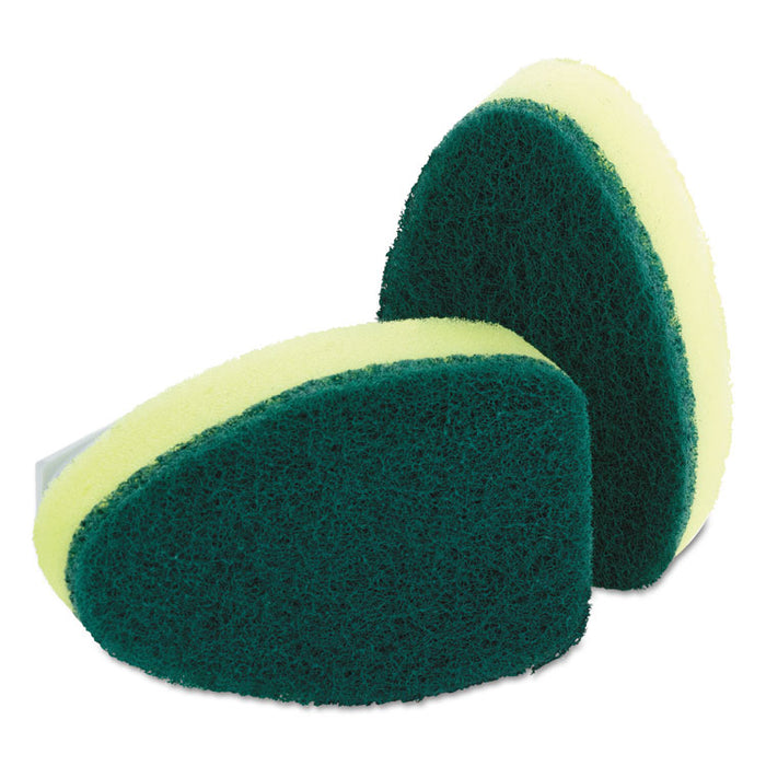 Refill Sponge Heads for Heavy-Duty Dishwand, 2/Pack