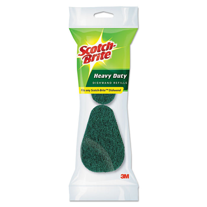 Refill Sponge Heads for Heavy-Duty Dishwand, 2/Pack